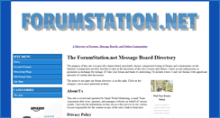 Desktop Screenshot of forumstation.net